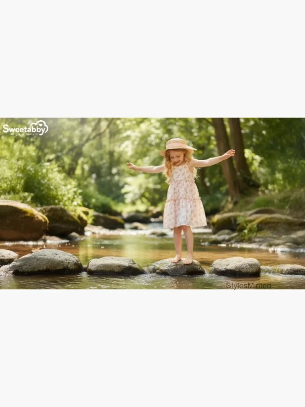 Toddler Girl Tulle Swing Dress Sleeveless Halter Summer Casual